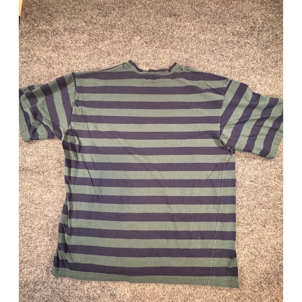 Vintage Guess Jeans USA Striped T Shirt XL 90s Made in USA Embroidered Logo - Picture 2 of 7